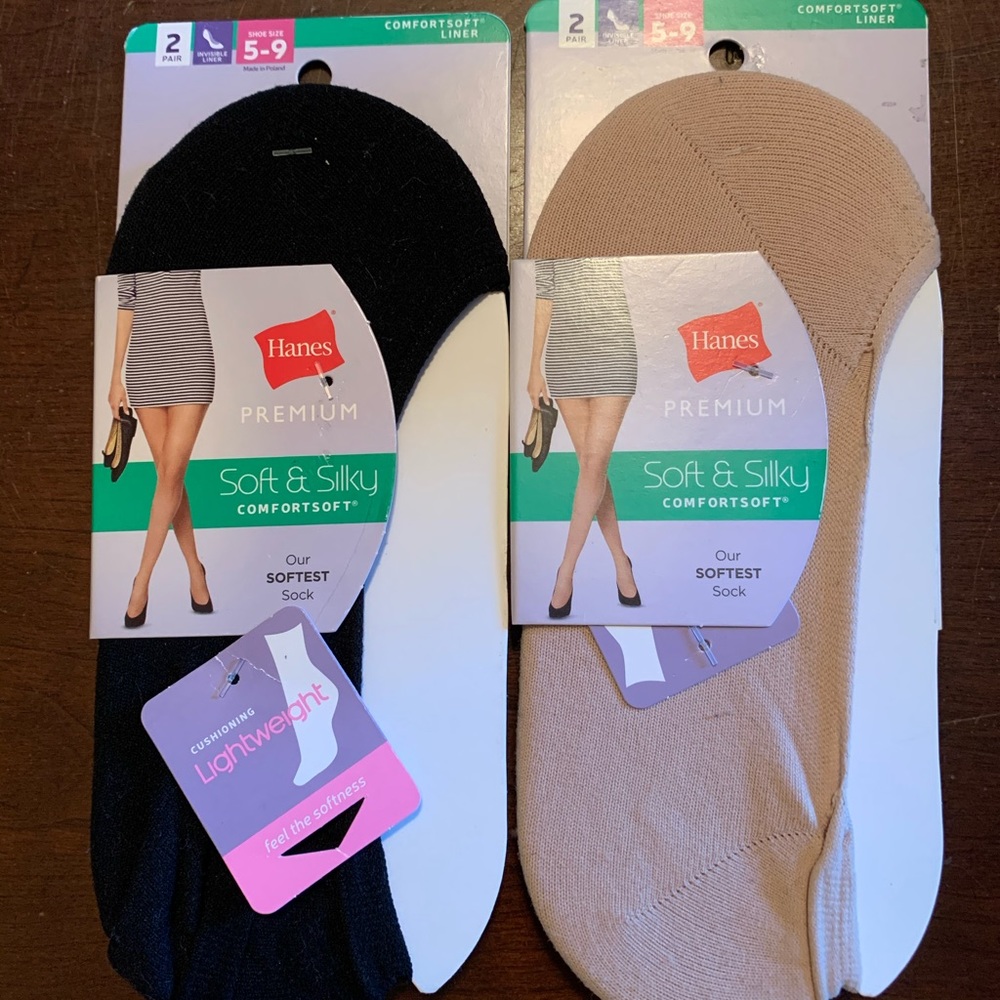 Hanes comfortsoft liners,  fits shoe size 5-9